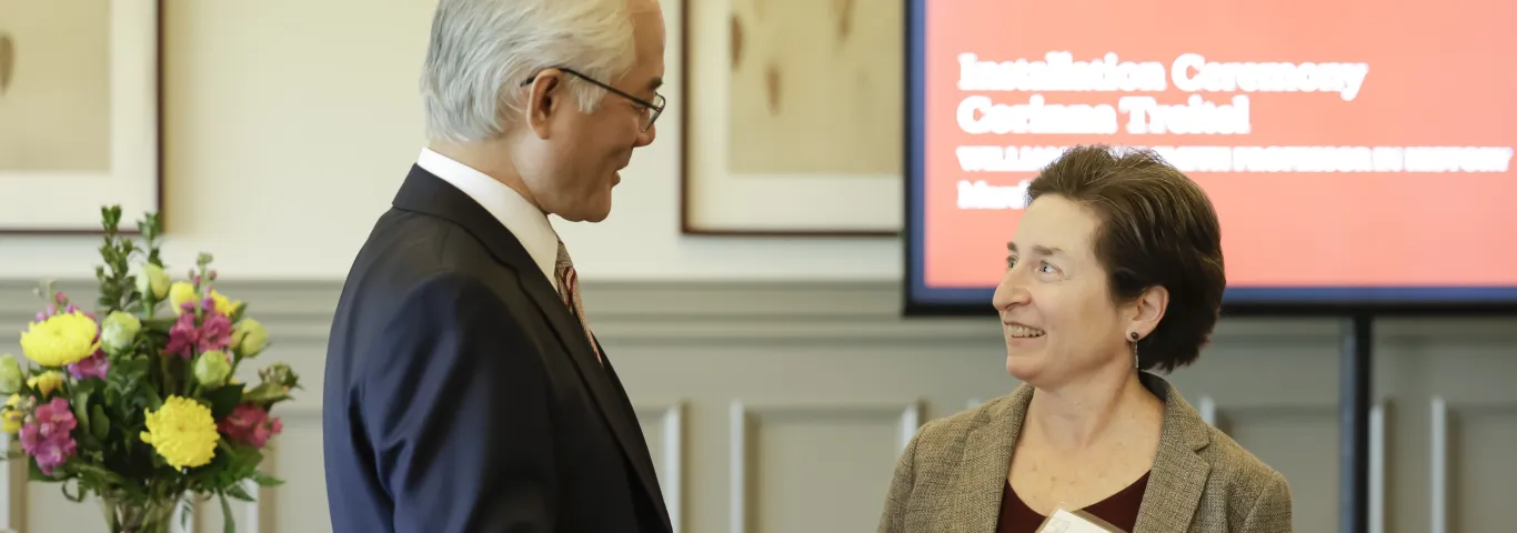 Treitel installed as the William Eliot Smith Professor of History