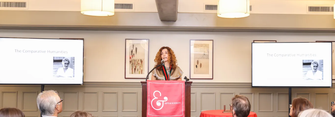 Parvulescu installed as Liselotte Dieckmann Professor in Comparative Literature