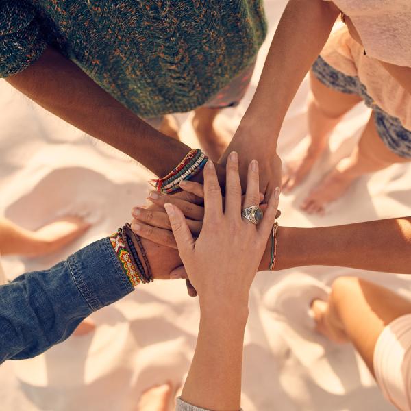 Image of interlocking arms showing diversity for Women, Gender, and Sexuality Studies
