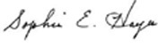 Signature of Sophia