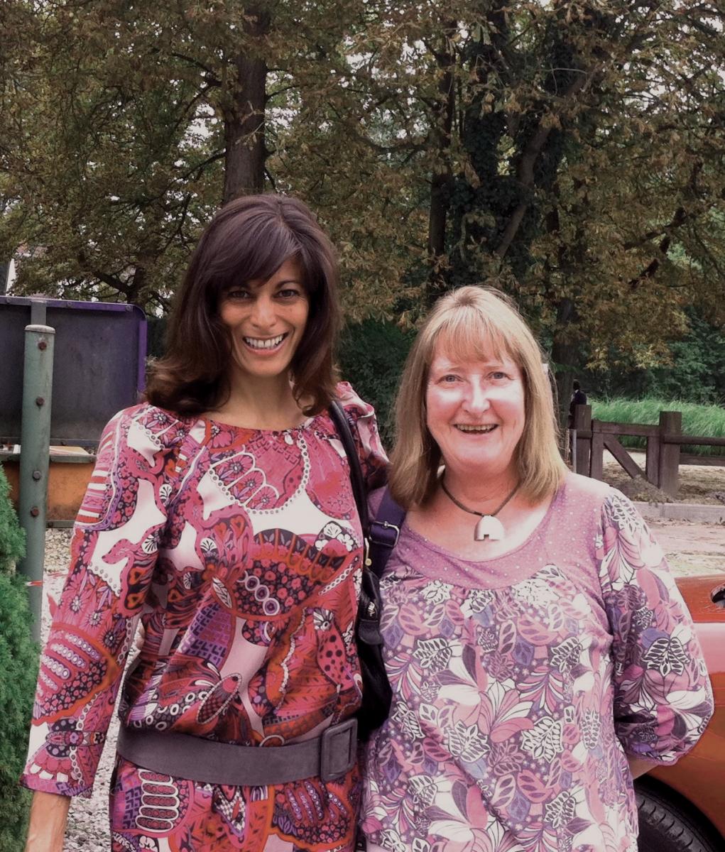 Meenakshi Wadhwa and her Washington University graduate advisor Ghislaine Crozaz in Brussels, Belgium, in 2010. Crozaz is now professor emerita of Earth and planetary sciences.