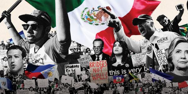 Images from recent protests over immigration policy