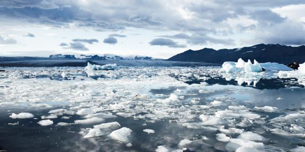 climate change is melting glaciers in the arctic