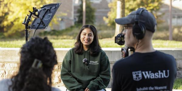 WashU Public Health & Society student ambassadors are interviewed about the new Arts & Sciences program.