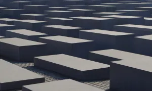 Image of Holocaust memorial in Berlin, Germany.